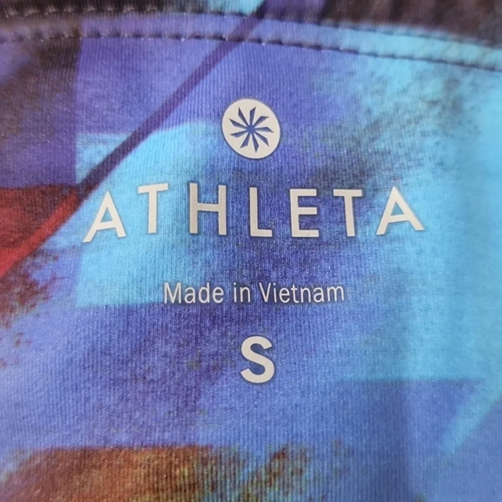 Athleta Womens Size Small Hight Rise Colorburst Sonar Leggings In Multicolor‎